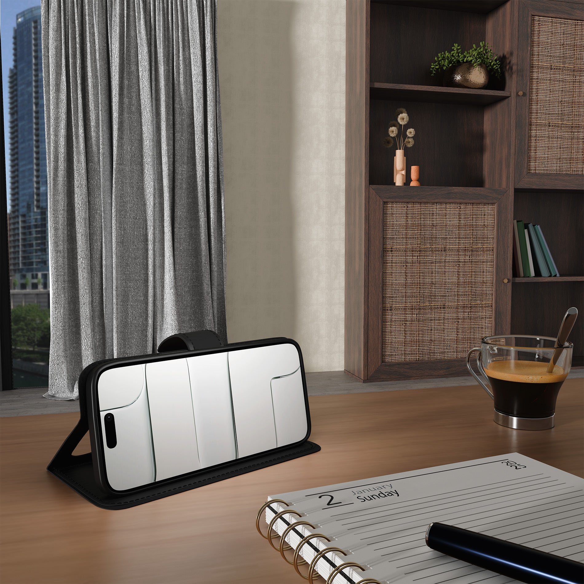 Custodia Wallet Stand per iPhone Air