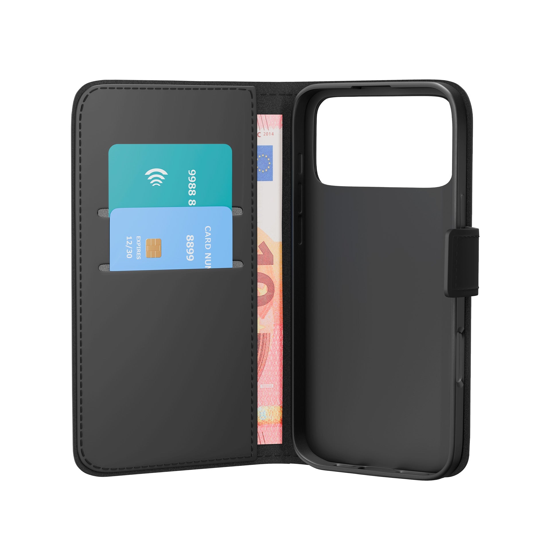 Custodia Wallet Stand per iPhone 17 Pro Max